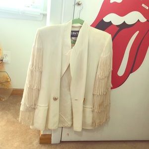blazer w shoulder pads
